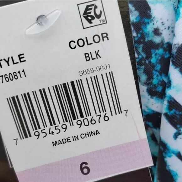 Island Escape Underwire Tankini Size 6 Swim Top - Picture 8 of 9